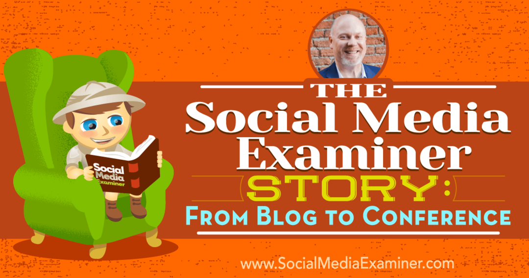 The Social Media Examiner Story: From Blog to Conference met inzichten van Mike Stelzner met een interview door Ray Edwards op de Social Media Marketing Podcast.