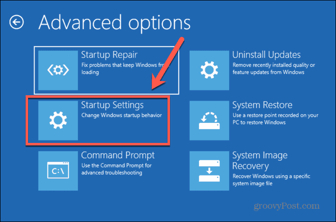 Windows veilige modus opstartinstellingen