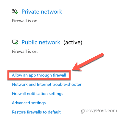 windows firewall staat app toe