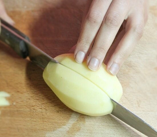 Hoe een appelschijf snijden?