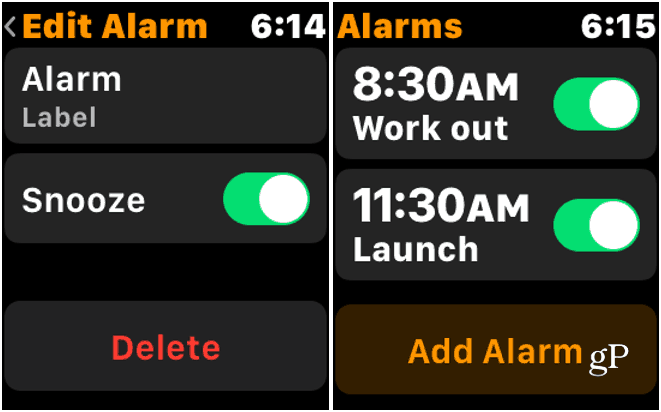 Alarm Apple Watch verwijderen