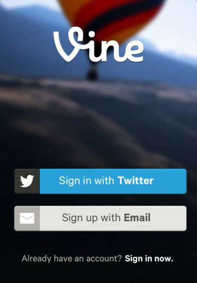 iPhone Vine-app