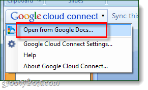 google cloud connect open menu - via googledocs blogspot