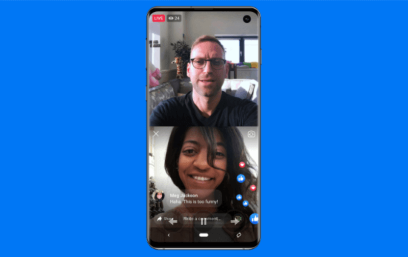 Facebook brengt Live With terug, waarmee paginabeheerders of profieleigenaren een gast kunnen selecteren om live met hen mee te gaan tijdens een mobiele uitzending.