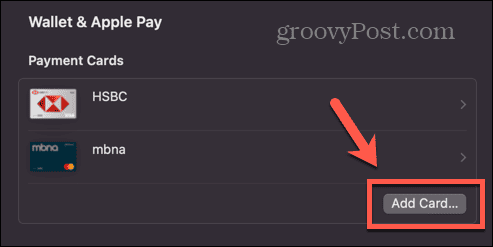 apple pay kaart toevoegen mac