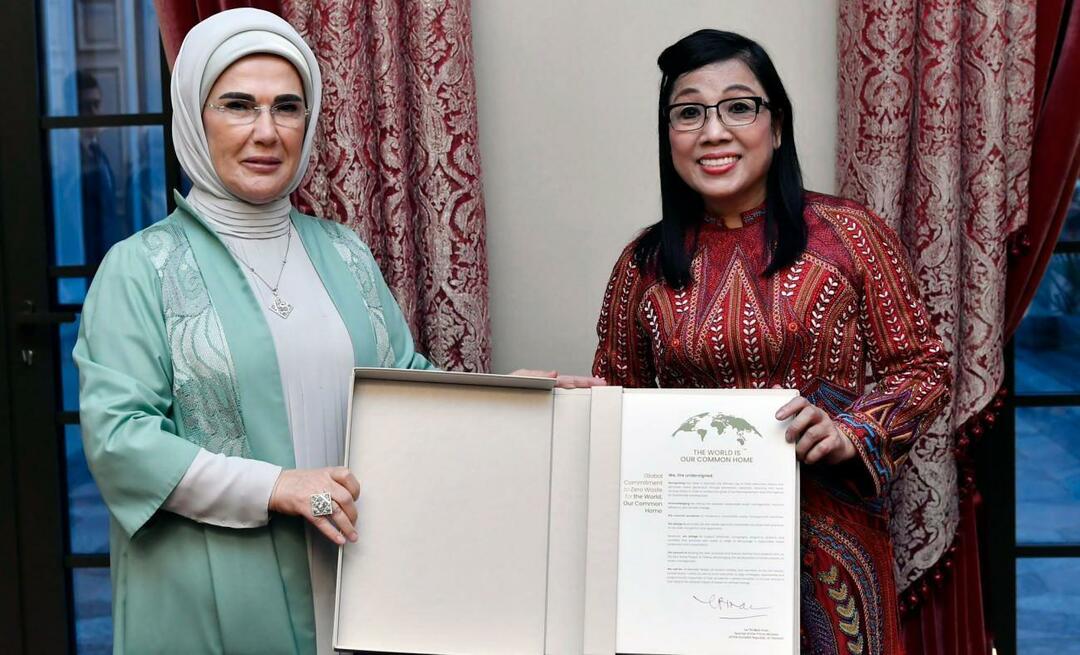 First Lady Erdoğan ontmoette de vrouw van de premier van Vietnam!