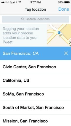 Twitter en Foursquare-partner om locatie aan tweets toe te voegen
