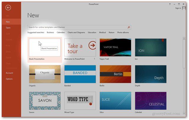 Office 2013-sjabloon Maken Maken Aangepast ontwerp POTX Aanpassen Dia-zelfstudie Instructie leegmaken