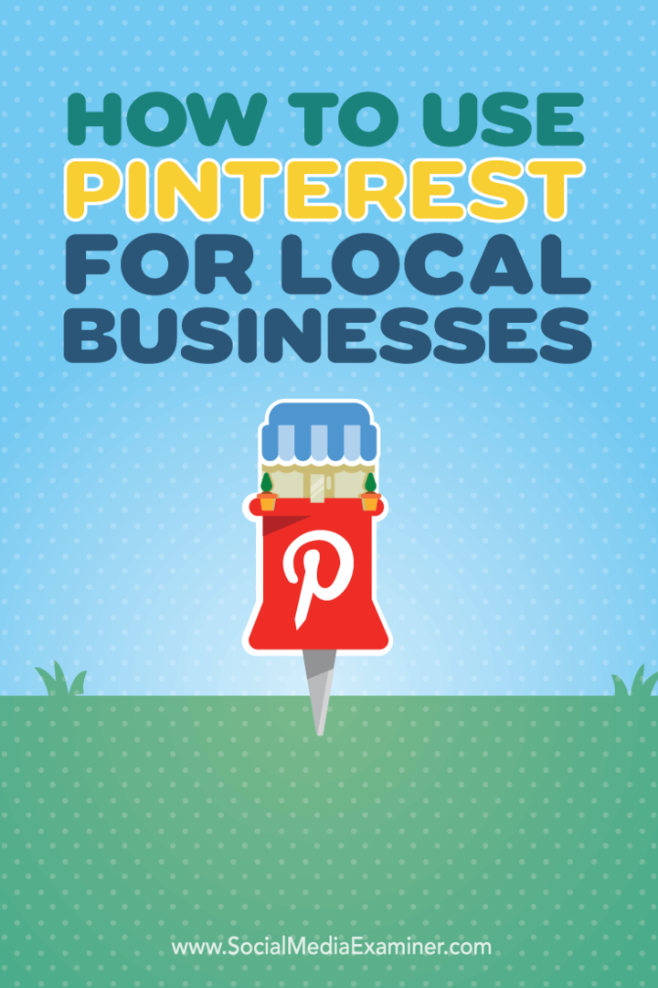 Pinterest-marketing voor lokale bedrijven