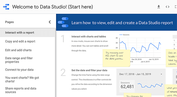 Aan de slag in Google Data Studio, tip 1