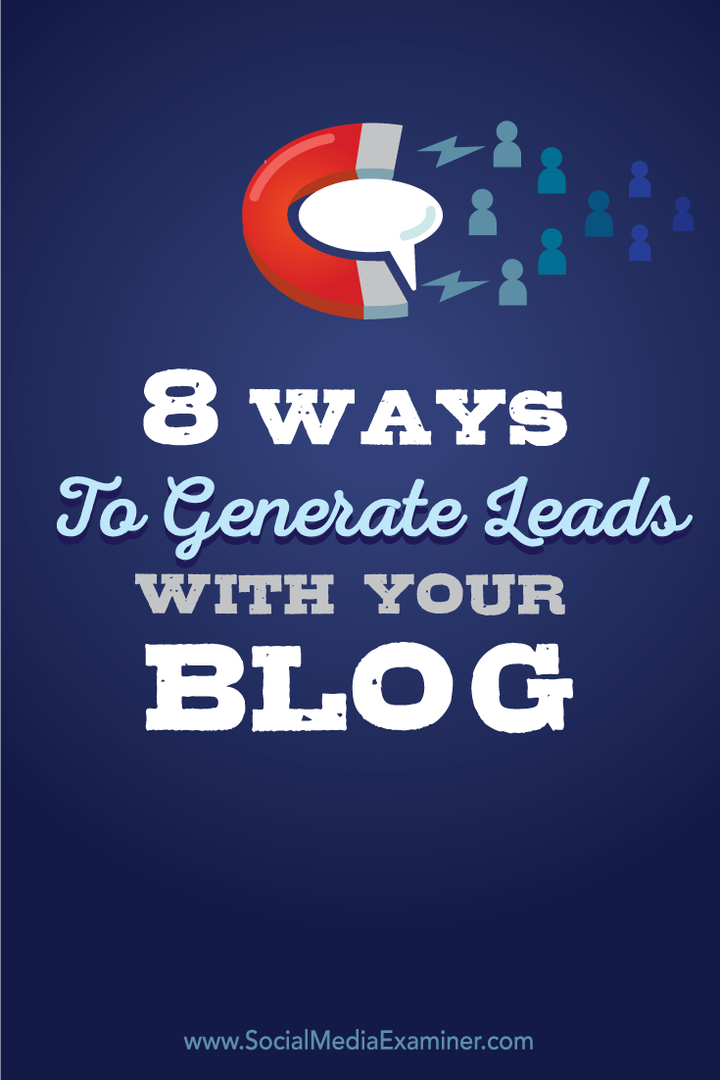 hoe u leads genereert met uw blog