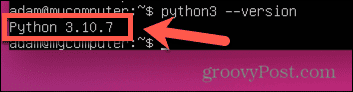 ubuntu python-versie
