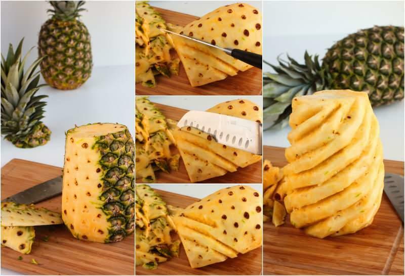 hoe ananas te schillen