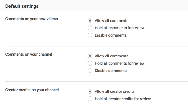 Je kunt alle reacties toestaan ​​na indiening of ervoor kiezen om ze vast te houden, afhankelijk van je moderatievoorkeuren voor YouTube.