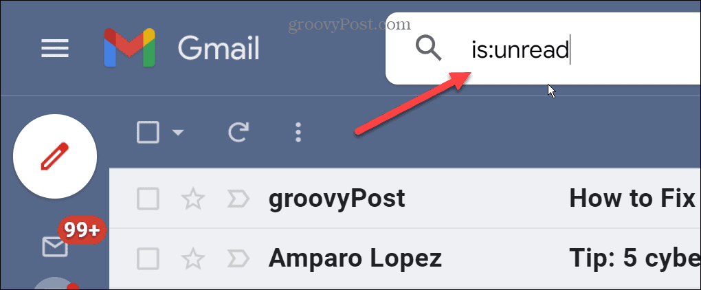 Vind ongelezen e-mails in Gmail