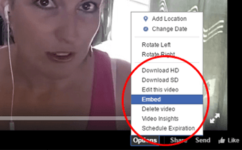facebook live video insluiten