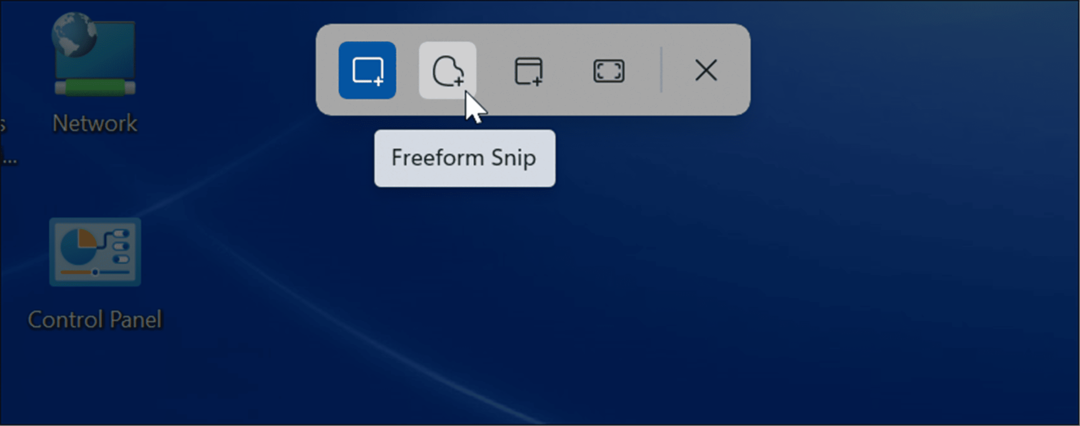 selectie van knipprogramma's maak een screenshot op Windows 11