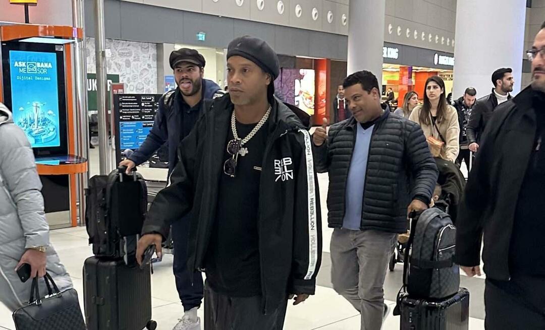 Legendarische voetballer Ronaldinho kwam naar Istanbul!