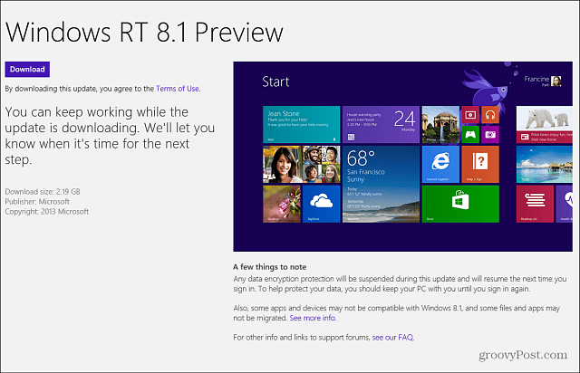 Hoe te updaten naar Windows 8.1 Public Preview