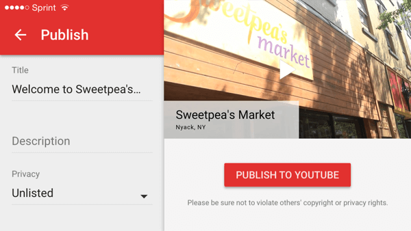 youtube regisseur publiceert video