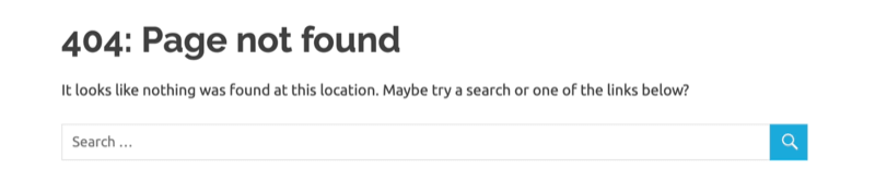 voorbeeld Google Analytics 404-foutpagina aangepast aan het 404-foutresultaat