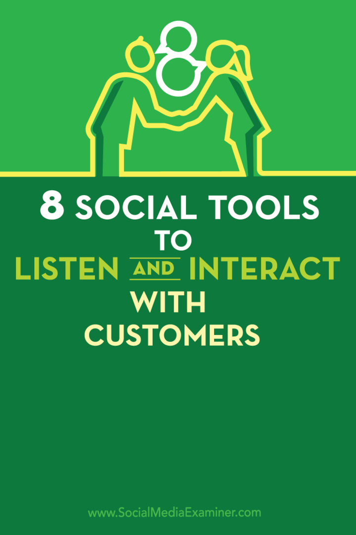 tools voor sociale klantenservice