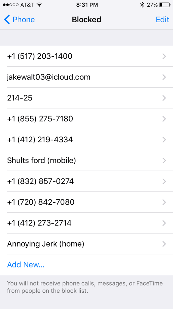 Hoe iPhone-contacten en onbekende bellers te blokkeren: oproepen, FaceTime en teksten