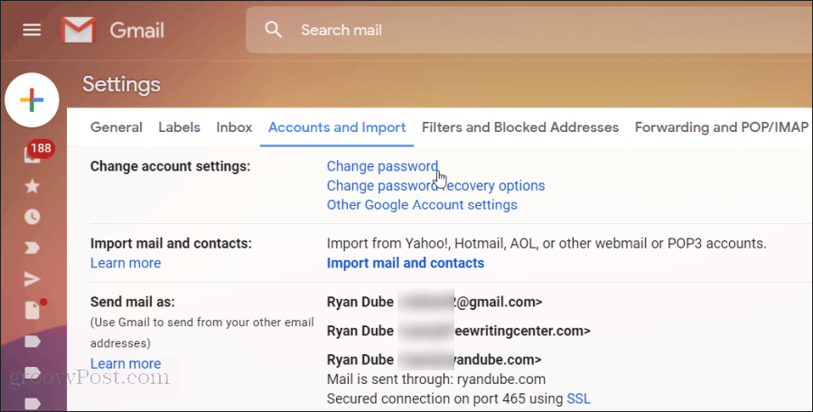 Gmail-wachtwoord opnieuw instellen