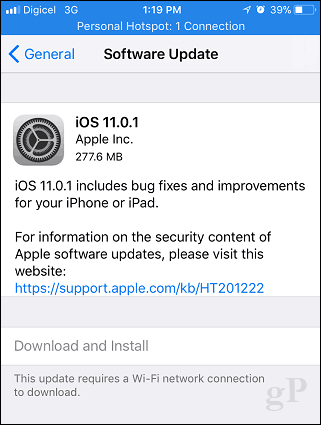 Apple iOS 11.0.1 uitgebracht en u moet nu upgraden