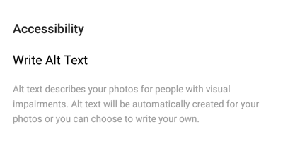 Hoe alt-tekst aan Instagram-berichten toe te voegen, een beschrijving van de alt-tekst en het doel ervan