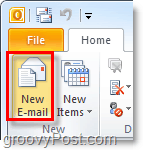 Stel een nieuw e-mailbericht op in Outlook 2010
