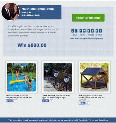 mauz dare group sweepstakes bestemmingspagina