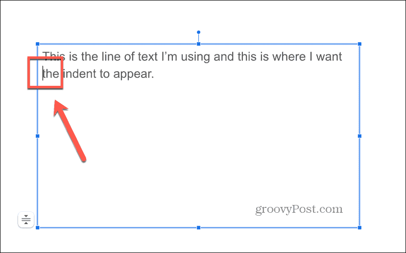 Google schuift de cursor aan het begin van de regel