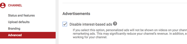 Hoe u een YouTube-advertentiecampagne opzet, stap 36, optie om specifieke videoplaatsing door concurrenten op uw kanaal te voorkomen