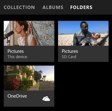 foto's app windows 10 mobiel