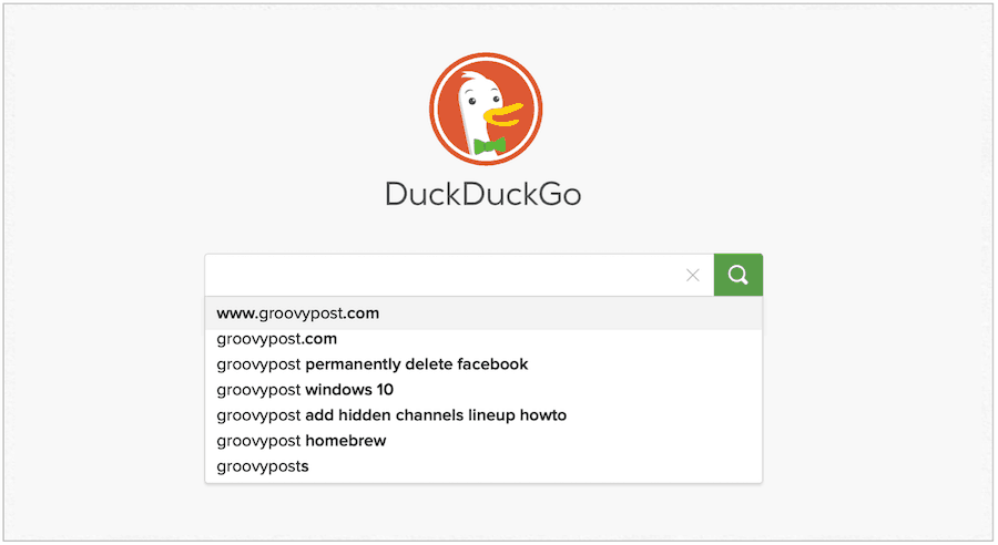 DuckDuckGo-website