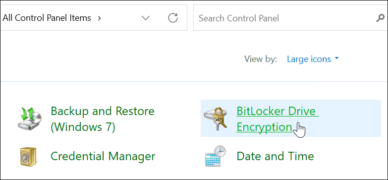 BitLocker-beveiligingsconfiguratiescherm