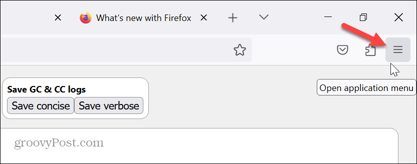 Firefox-menuknop