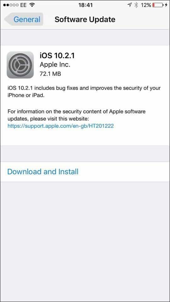 Apple iOS 10.2.1 - Moet u upgraden en wat is inbegrepen?