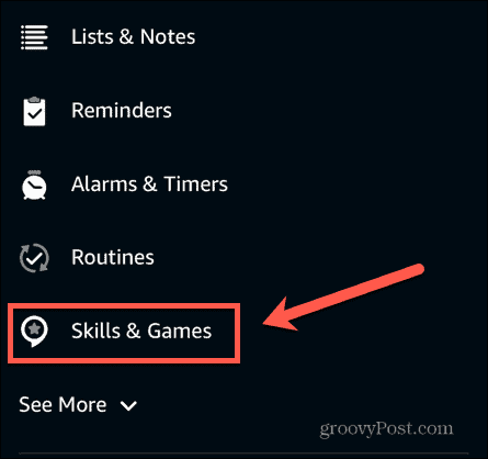 Alexa-vaardigheden en -spellen