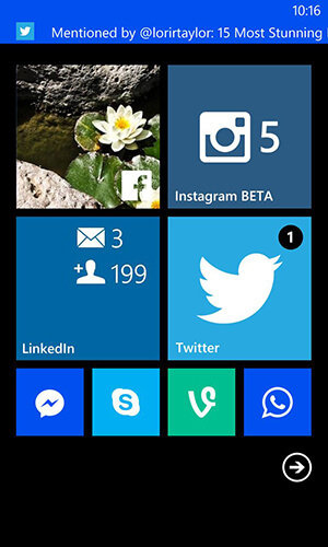 Windows Phone-meldingsopties