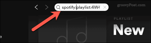 Spotify zoeken op URI van afspeellijst