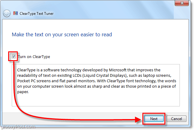 Tekst lezen in Windows 7 gemakkelijker met ClearType