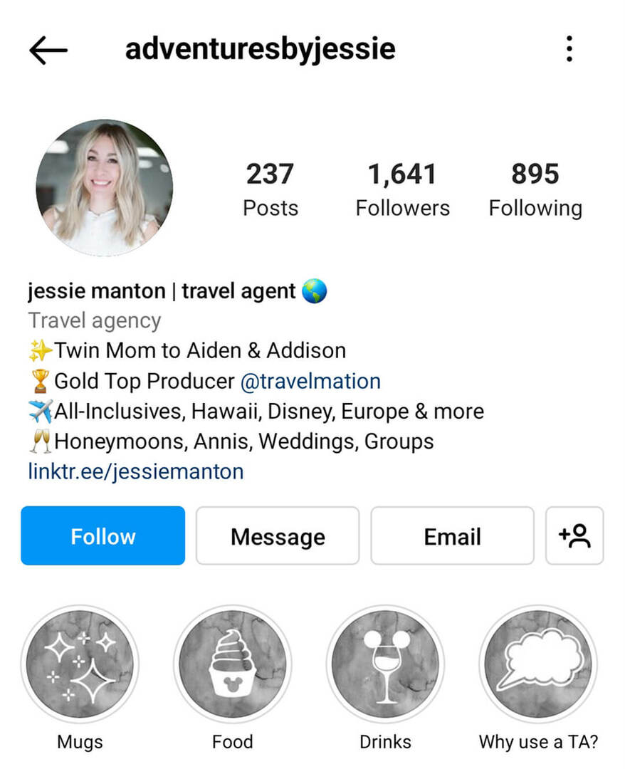 instagram-bio-adventuresbyjessie-bedrijfsnaam-voorbeeld
