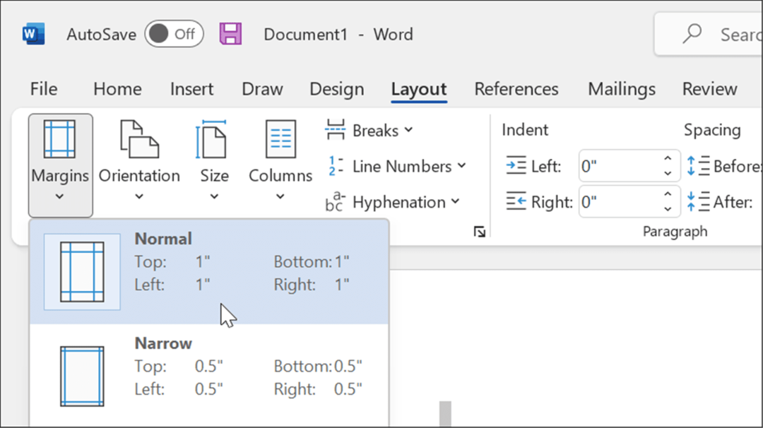 layout Marges formaat apa stijl in microsoft word