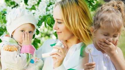 Symptomen van lenteallergie bij baby's en kinderen! Hoe bescherm je jezelf tegen lenteallergieën?