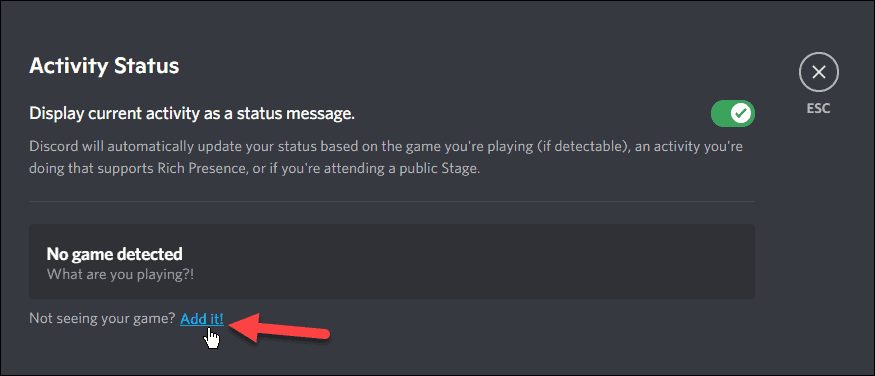 activiteitsstatus hoe Netflix op Discord te streamen