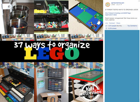 auirky mama facebook pagina lego tafel post