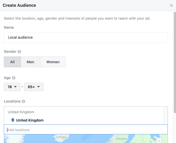 Met Facebook kun je een gepromoot bericht richten op specifieke locaties.