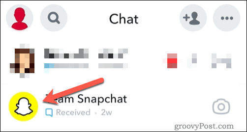 Open het vriendenpictogram op Snapchat